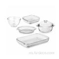 Crystal 1.9L Clear Glass Square Baking -Fraking